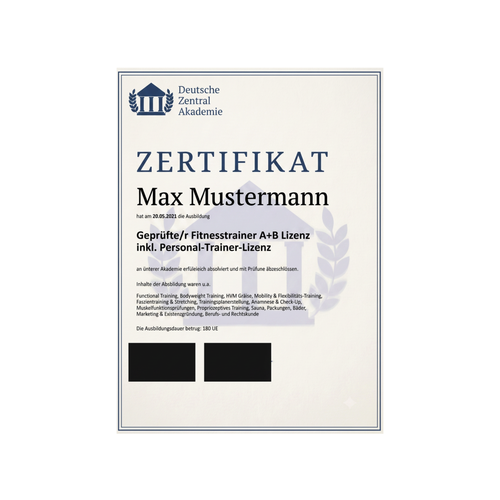 Fitnesstrainer B-Lizenz